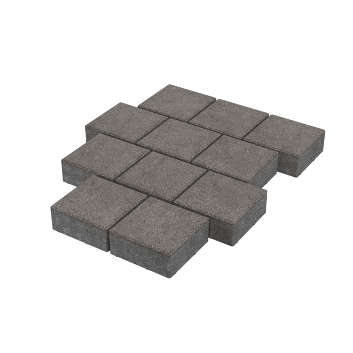 Тротуарная плитка Stellard Квадрат 300x300x80 мм Серый