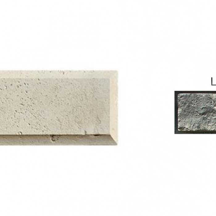 Рустовый камень White Hills 853-80 серый, 300*142*21-40 мм