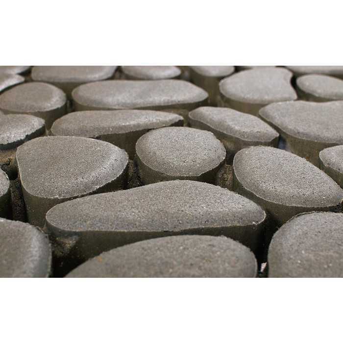 Плитка тротуарная BRAER Грин Галет серый 500x500x80 мм